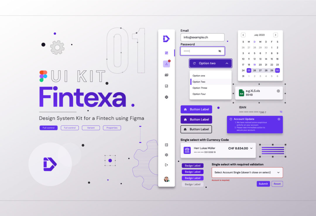 Fintexa UI Kit – Design System